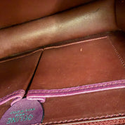 Céline | Structured Shoulder Bag – Burgundy Leather (Excellent Condition)