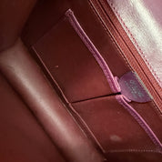 Céline | Structured Shoulder Bag – Burgundy Leather (Excellent Condition)