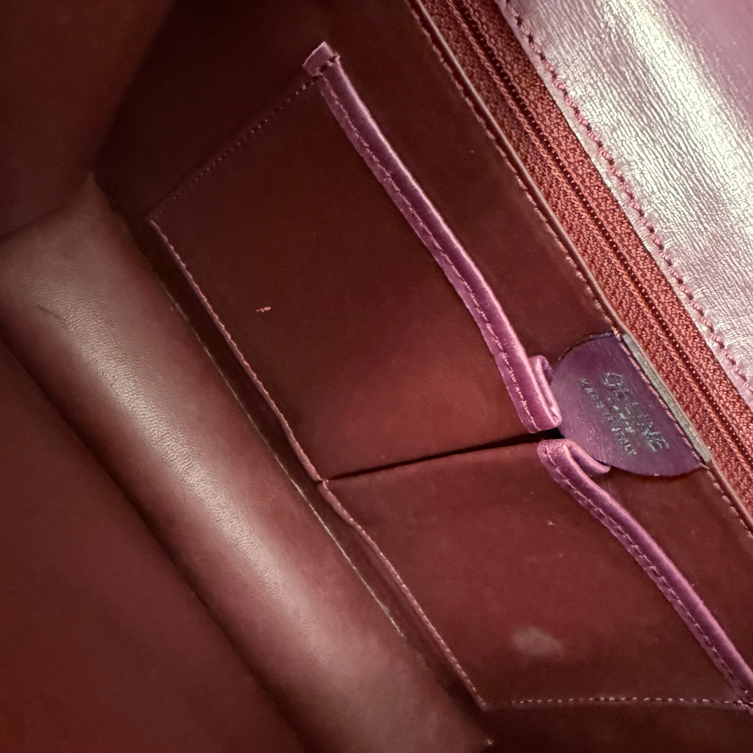 Céline | Structured Shoulder Bag – Burgundy Leather (Excellent Condition)