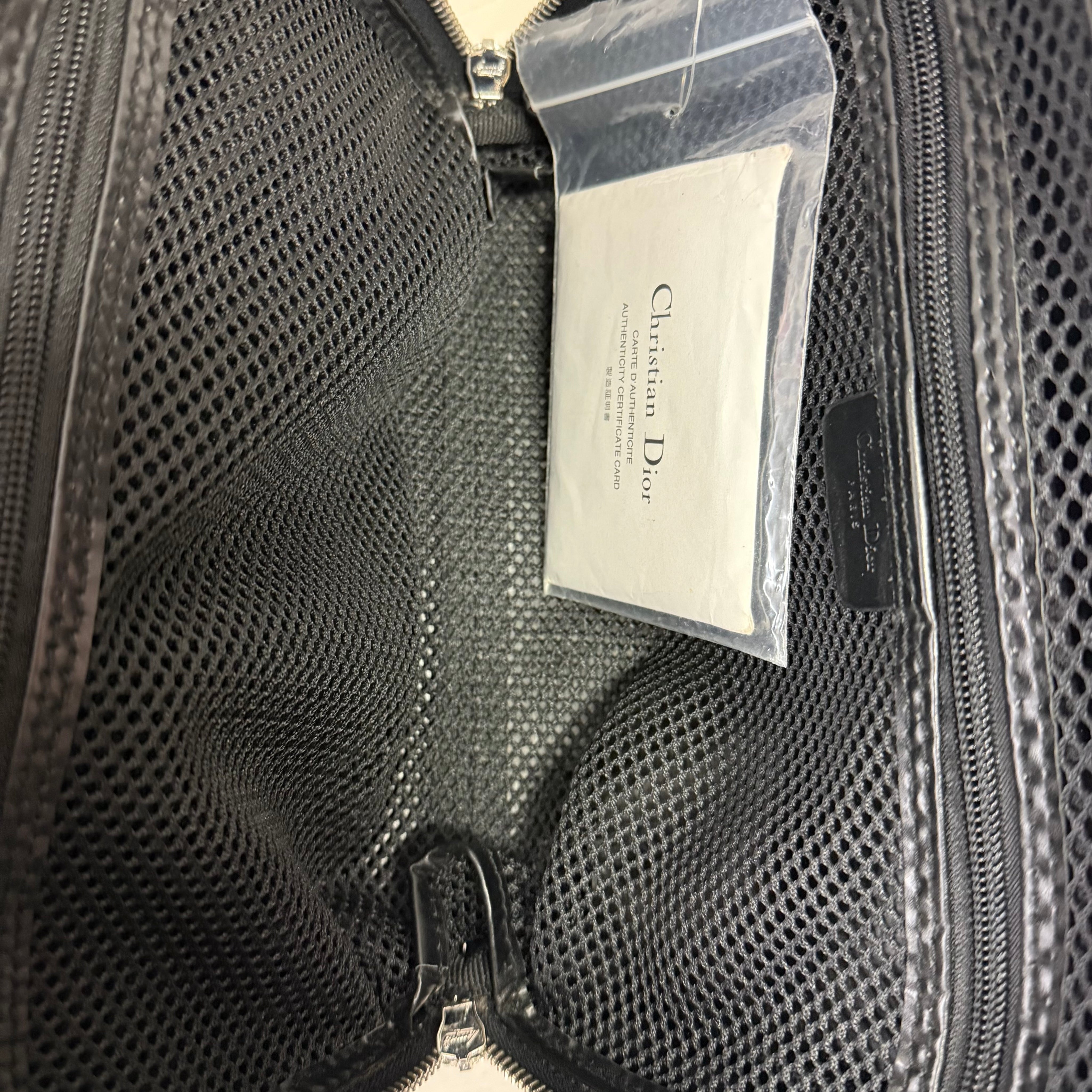 Christian Dior | Small Monogram Zip Tote – Black Canvas & Leather (Excellent Condition)