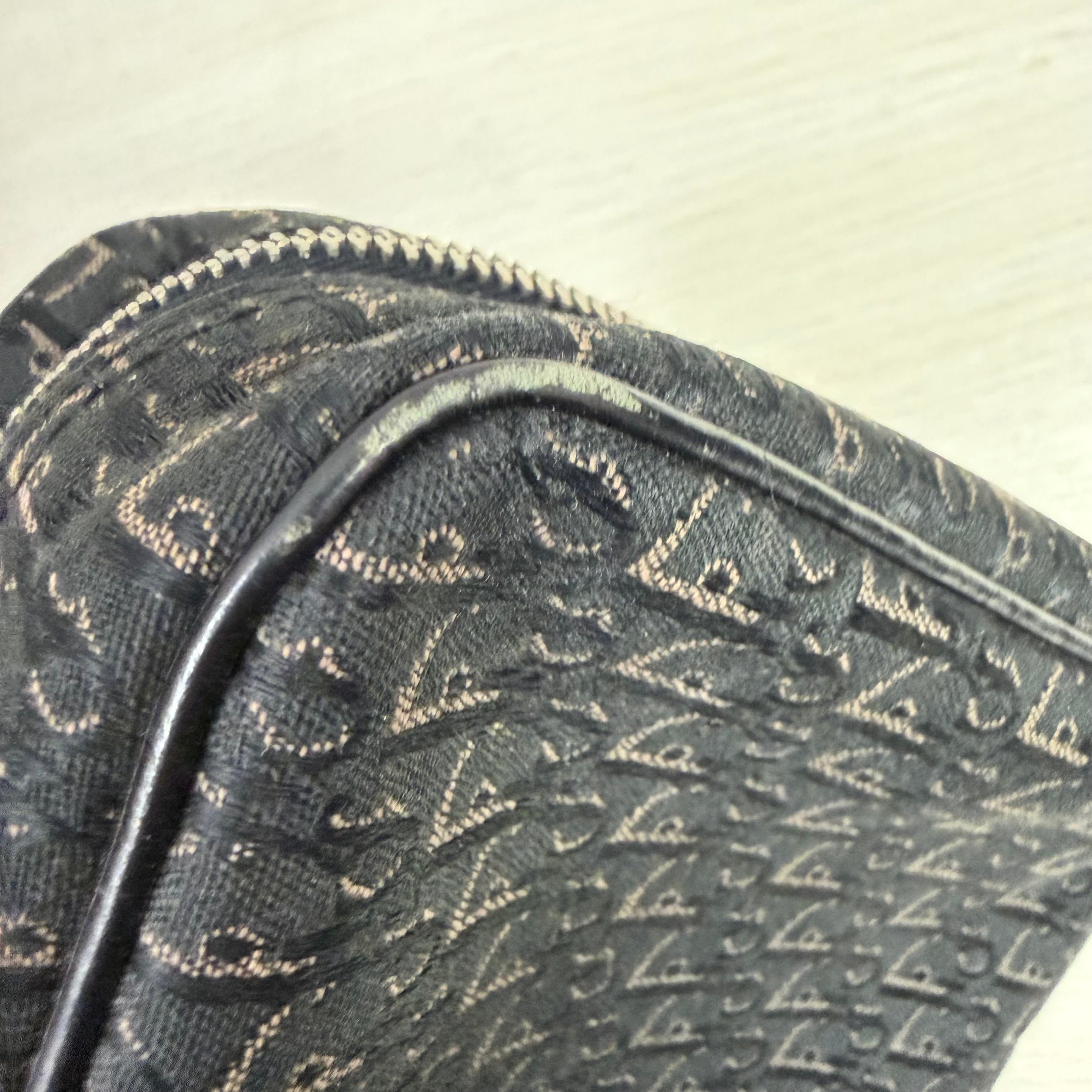 Christian Dior | Small Monogram Zip Tote – Black Canvas & Leather (Excellent Condition)