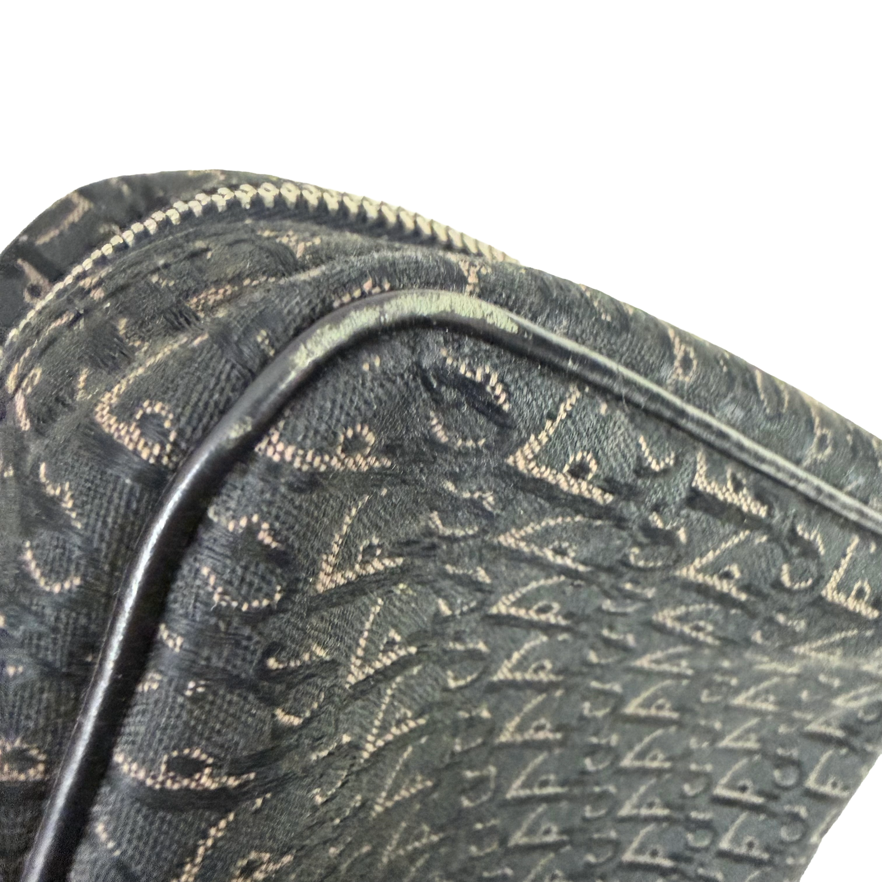 Christian Dior | Small Monogram Zip Tote – Black Canvas & Leather (Excellent Condition)