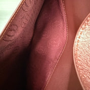 Cartier | Small Top-Handle Bag – Burgundy Leather (Pristine Condition)