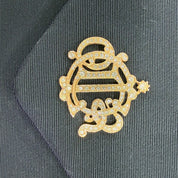 Christian Dior | Small Evening Chain Clutch – Black Grosgrain & Gold Hardware (Excellent Condition)