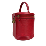 Louis Vuitton | Epi Leather Cannes Vanity Bag – Red with Gold Hardware (Pristine Condition)