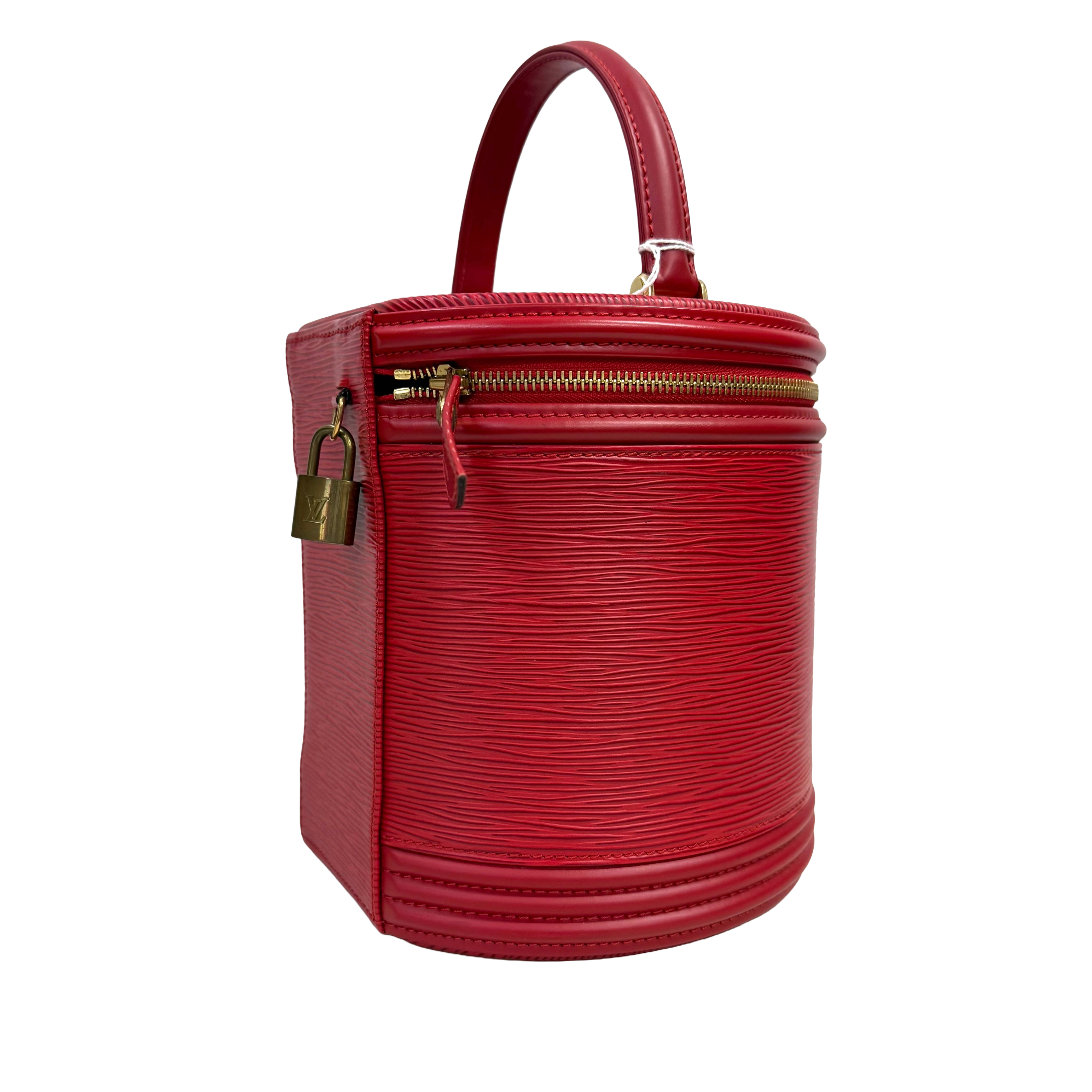 Louis Vuitton | Epi Leather Cannes Vanity Bag – Red with Gold Hardware (Pristine Condition)