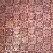 Salvatore Ferragamo | Gancini Monogram Shoulder Tote – Lilac Leather & Mauve Canvas (Good Condition)