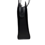 YSL| Embossed Leather Zip Tote – Black & Gold Hardware (Excellent Condition)