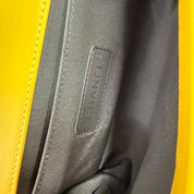 Chanel | Boy Bag – Yellow Tweed with Silver Hardware (Pristine Condition)