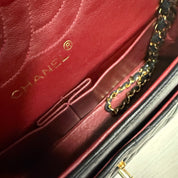 Chanel | Classic Flap Shoulder Bag – Black Quilted Leather & Gold Hardware (Excellent Condition)