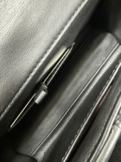 Louis Vuitton | Patchwork Leather Chain Shoulder Bag – Black, Cream & Beige (Pristine Condition)