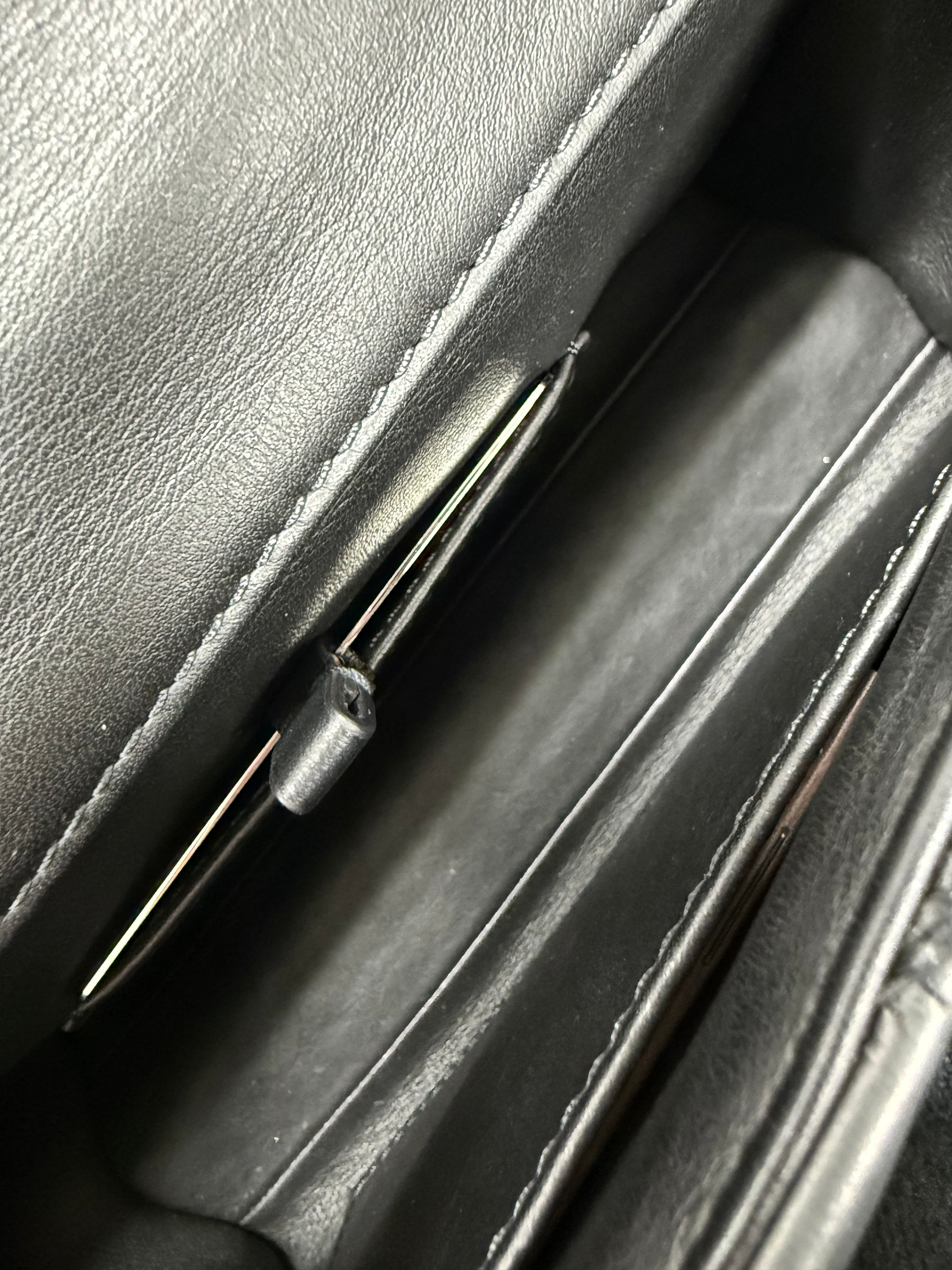 Louis Vuitton | Patchwork Leather Chain Shoulder Bag – Black, Cream & Beige (Pristine Condition)