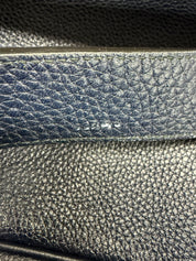 Bally | Logo Crossbody Bag – Navy Grained Leather & Silver-Tone Hardware (Pristine Condition)