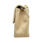 Chanel | Classic Flap Bag – Beige Quilted Leather & Gold Hardware (Good Condition)