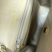 Chanel | Classic Flap Bag – Beige Quilted Leather & Gold Hardware (Good Condition)