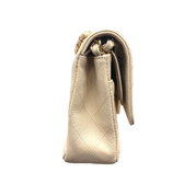 Chanel | Classic Flap Bag – Beige Caviar Leather & Gold Hardware (Pristine Condition)