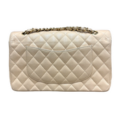 Chanel | Classic Flap Bag – Beige Caviar Leather & Gold Hardware (Pristine Condition)