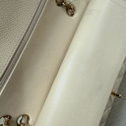 Chanel | Classic Flap Bag – Beige Caviar Leather & Gold Hardware (Pristine Condition)