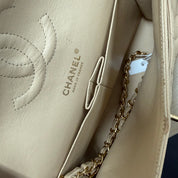 Chanel | Classic Flap Bag – Beige Caviar Leather & Gold Hardware (Pristine Condition)