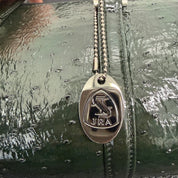 JRA | Ostrich Leather Barrel Handbag – Dark Green & Silver Hardware (Excellent Condition)