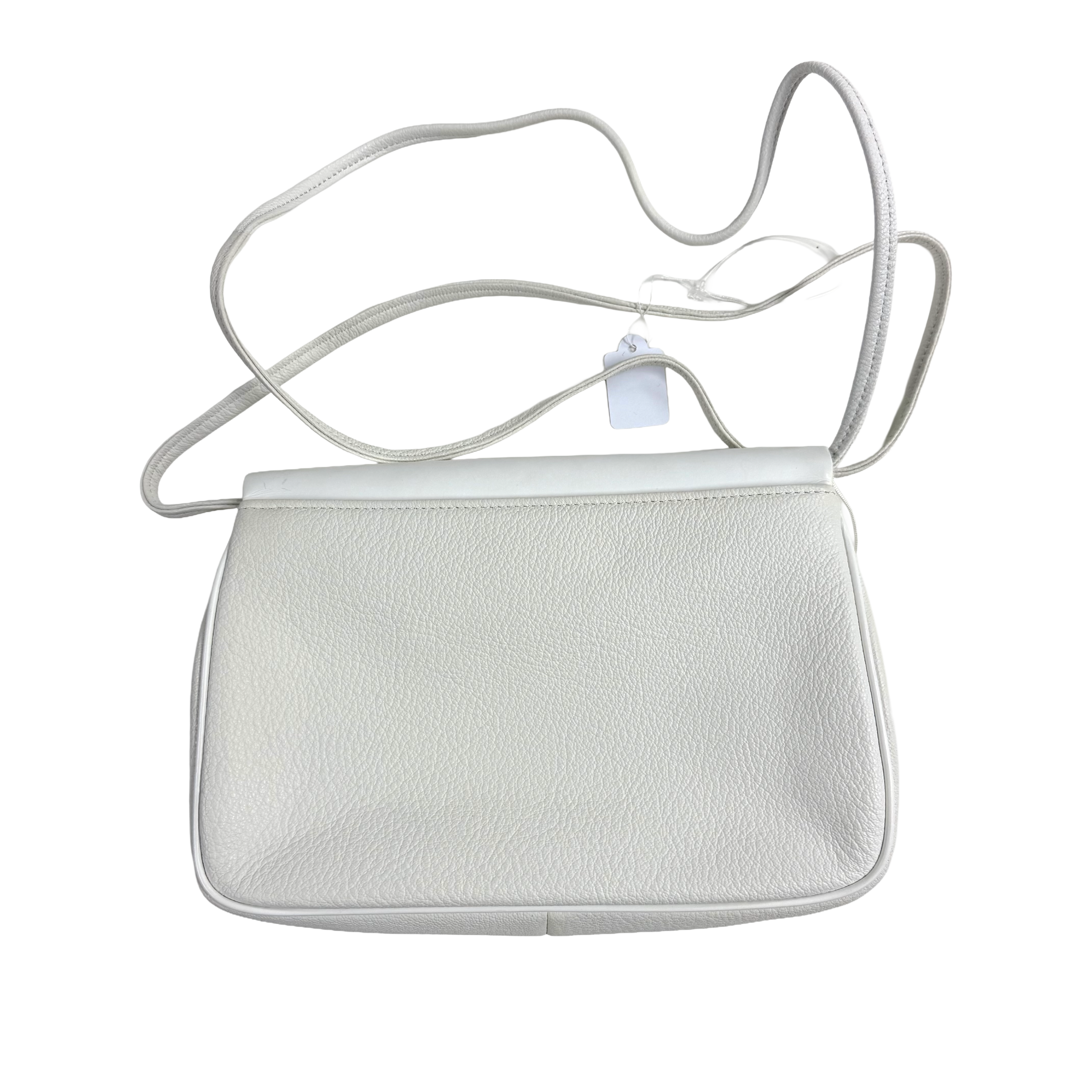 Givenchy | Envelope Shoulder Bag – White Leather & Gold Hardware (Pristine Condition)