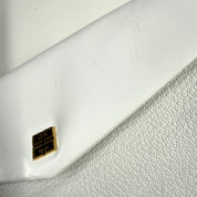 Givenchy | Envelope Shoulder Bag – White Leather & Gold Hardware (Pristine Condition)