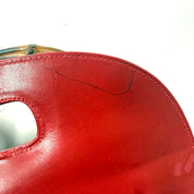Gucci | Medium Bamboo Top Handle Bag – Red Leather & Gold Hardware (Vintage Condition)