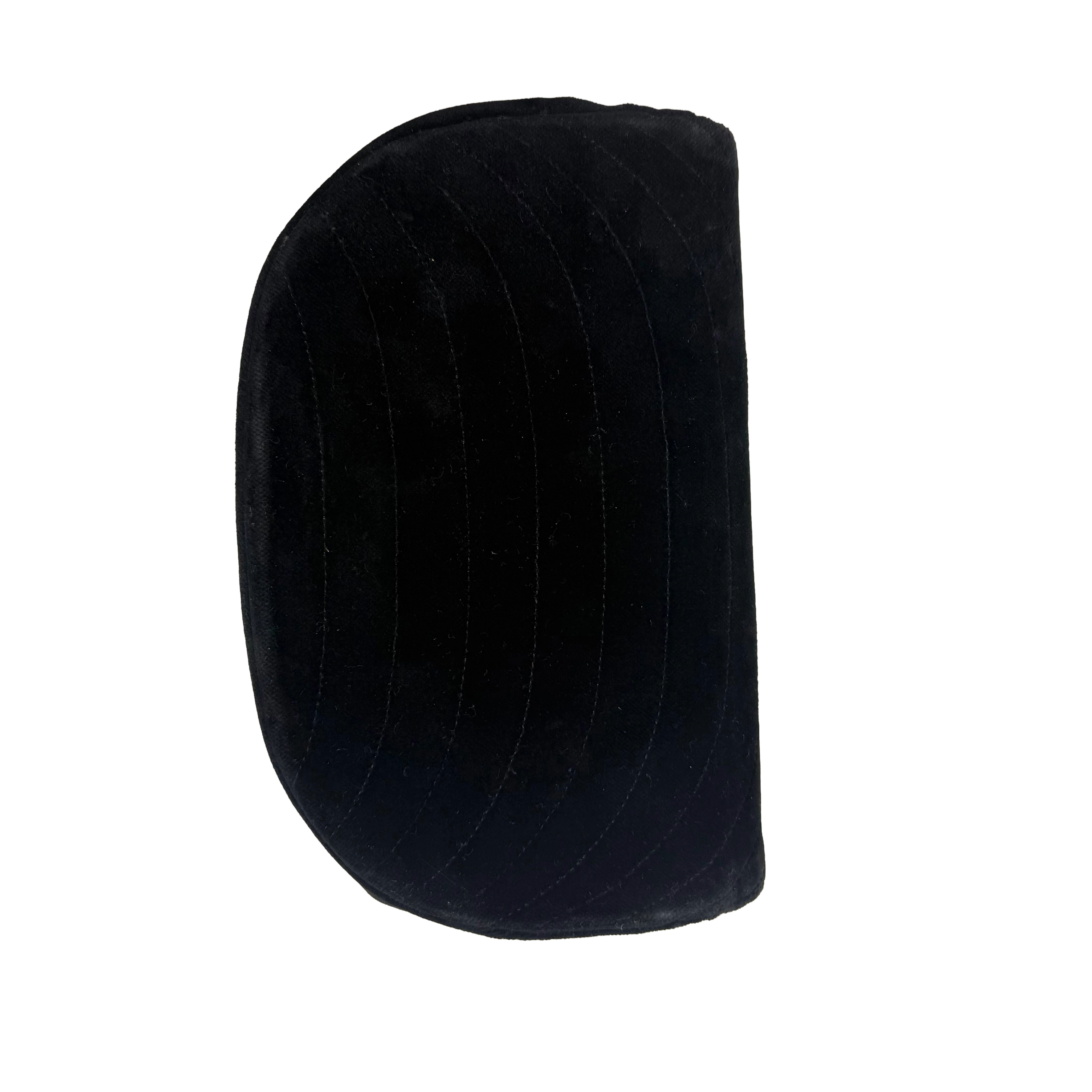 Chanel | Quilted Velvet Chain Shoulder Bag – Black & Gold Hardware (Excellent Condition)