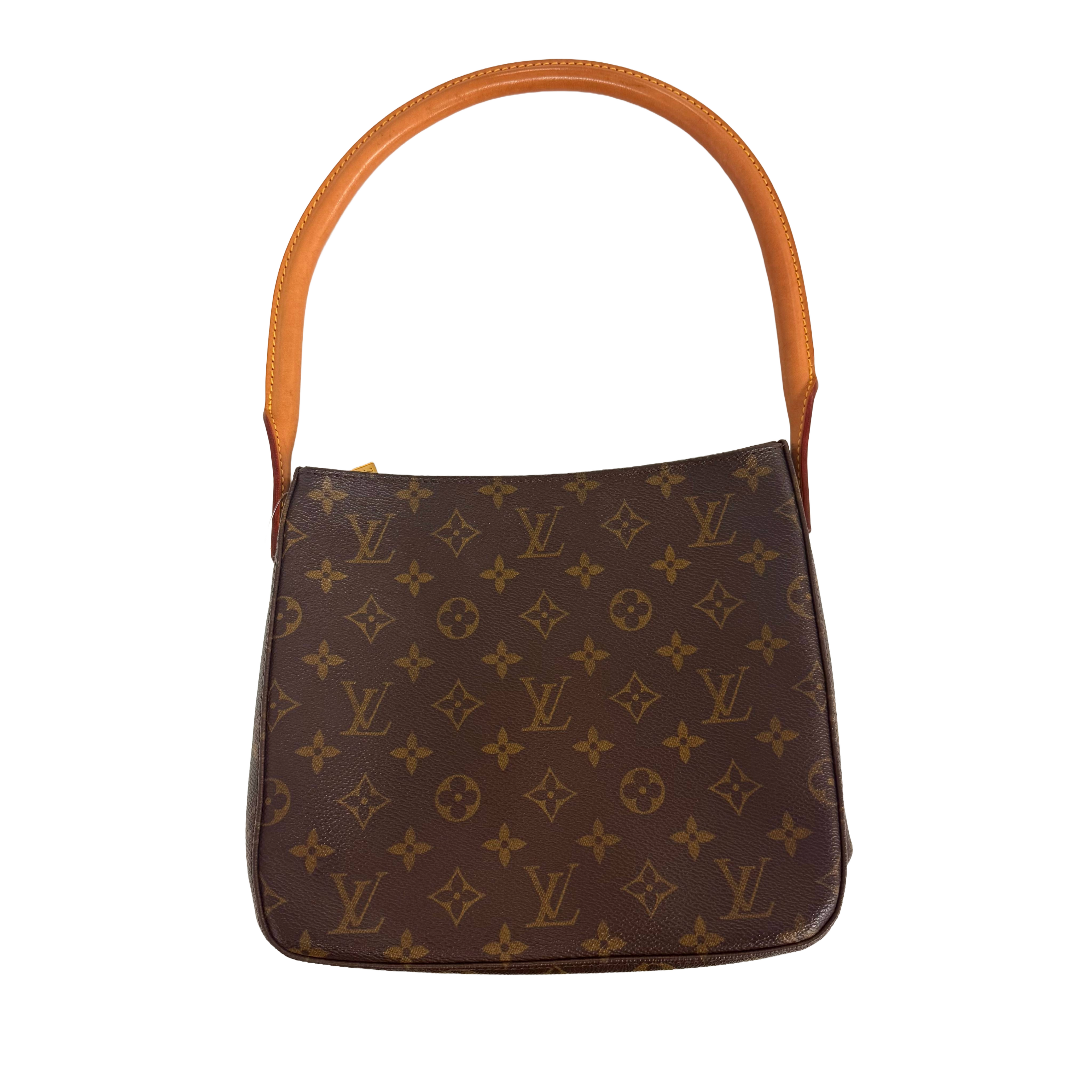 Louis Vuitton | Looping MM  Monogram Shoulder Bag – Brown Canvas & Vachetta Leather (Excellent Condition)