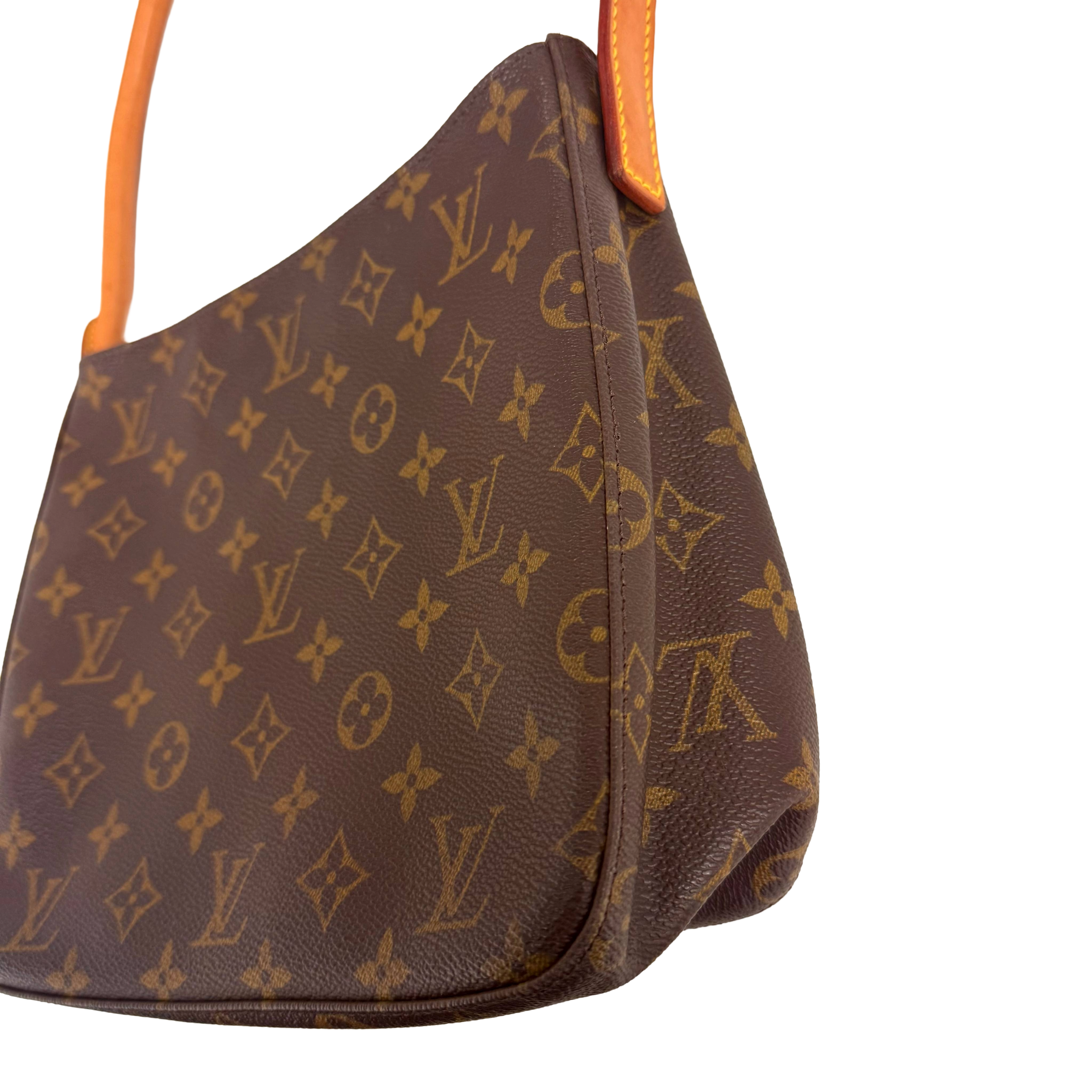 Louis Vuitton | Looping MM  Monogram Shoulder Bag – Brown Canvas & Vachetta Leather (Excellent Condition)