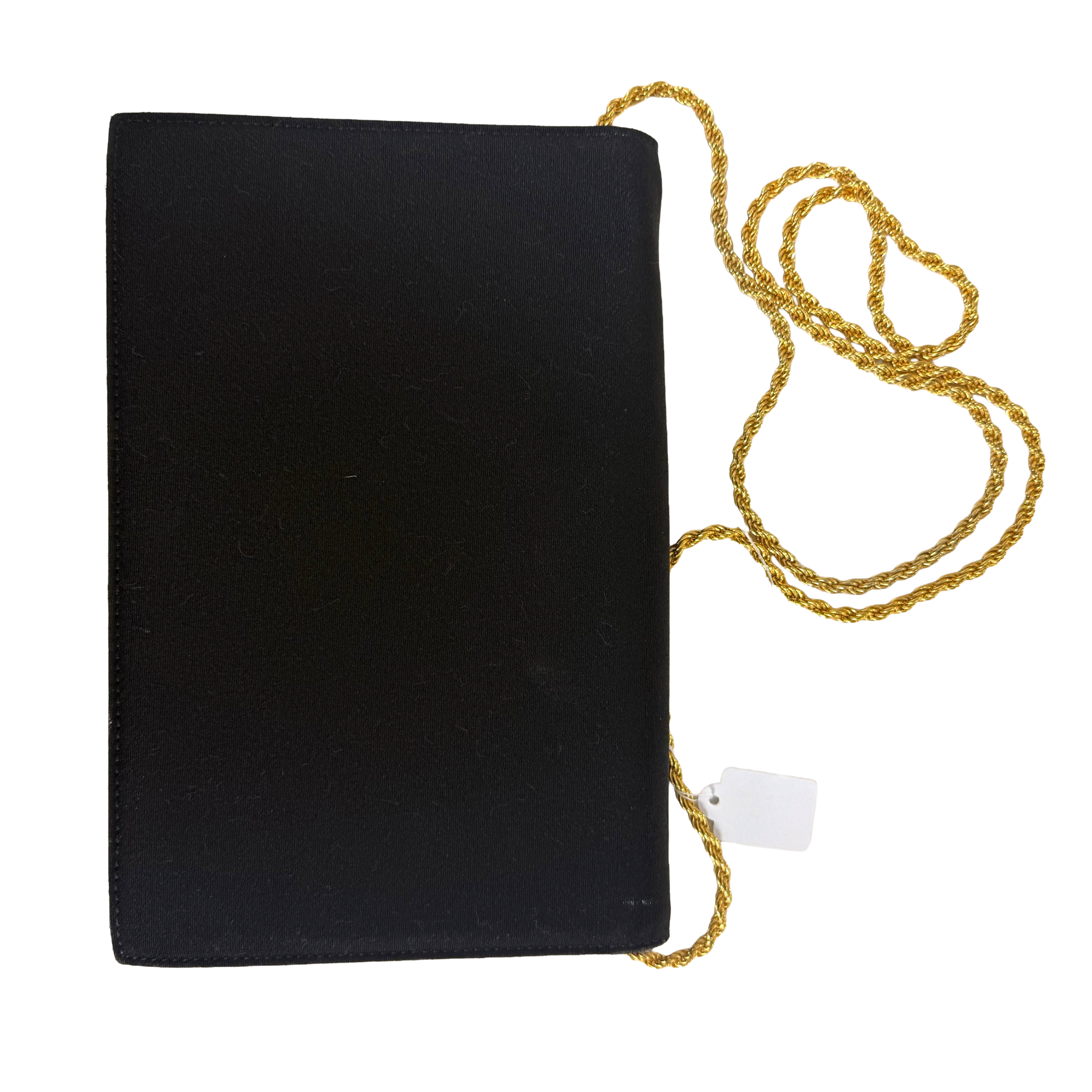 Celine | Chain Shoulder Bag – Black Fabric & Gold Hardware (Excellent Condition)