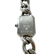 Chanel | Chain Bracelet Watch – Stainless Steel, Black Dial (c. 1987) Excellent Condition)