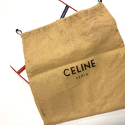 Celine | Tri-Color Leather Clutch – White, Red & Navy with Gold Hardware (Excellent Condition)
