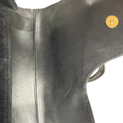 Gucci | Vintage Black Leather & Crocodile Saddle Shoulder Bag (Good Condition)