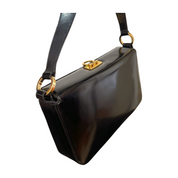 SF - Black Box Calf Leather Handbag (Excellent Condition) - CONS