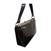 SF - Black Box Calf Leather Handbag (Excellent Condition) - CONS