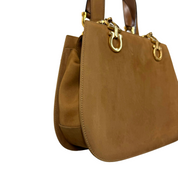 Salvatore Ferragamo | Vintage Gancini Leather Top Handle Bag – Tan (Good Condition)