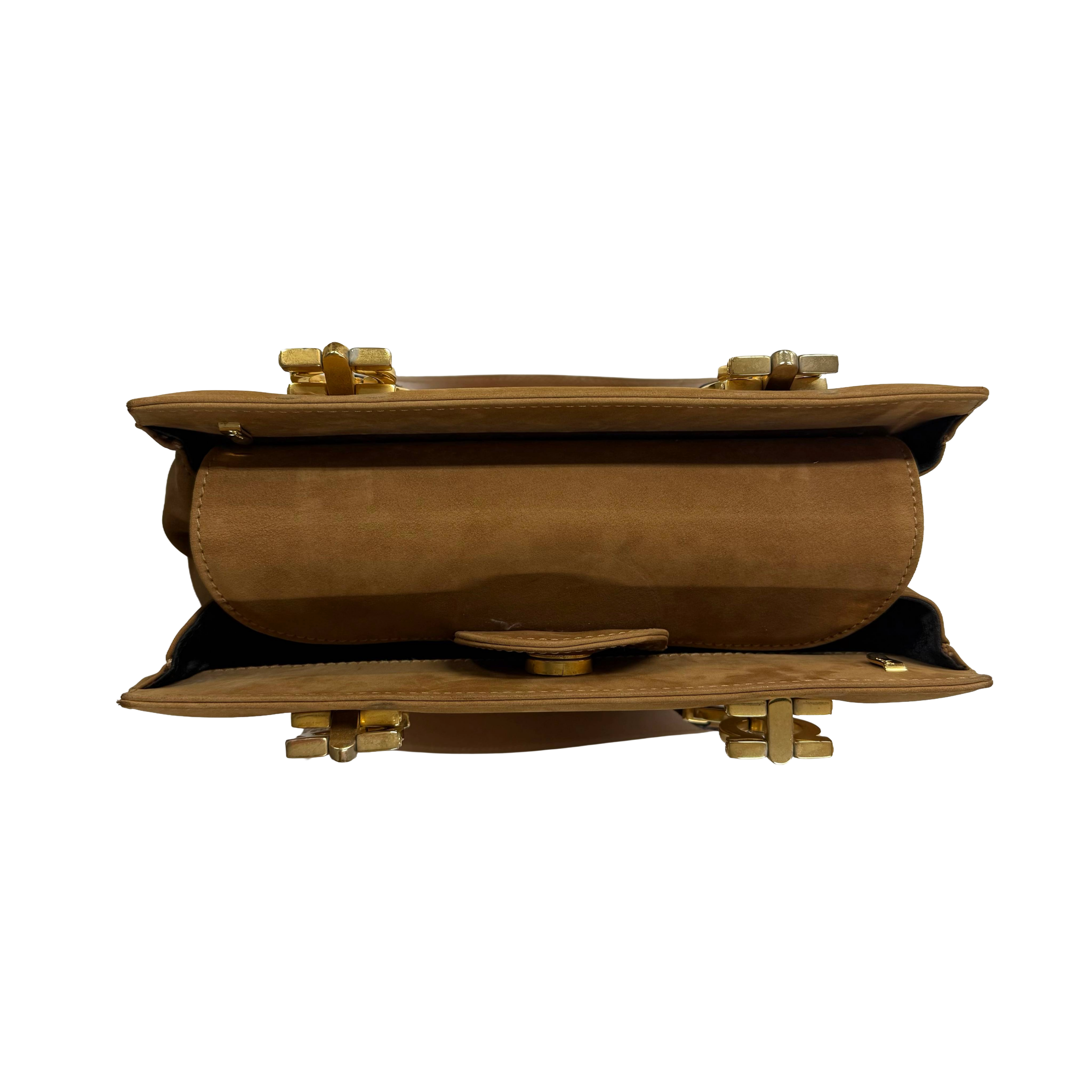 Salvatore Ferragamo | Vintage Gancini Leather Top Handle Bag – Tan (Good Condition)