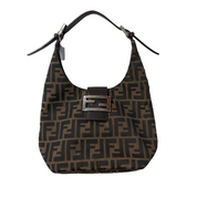 Fendi | Vintage Zucca Canvas Baguette Shoulder Bag – Brown (Good Condition)