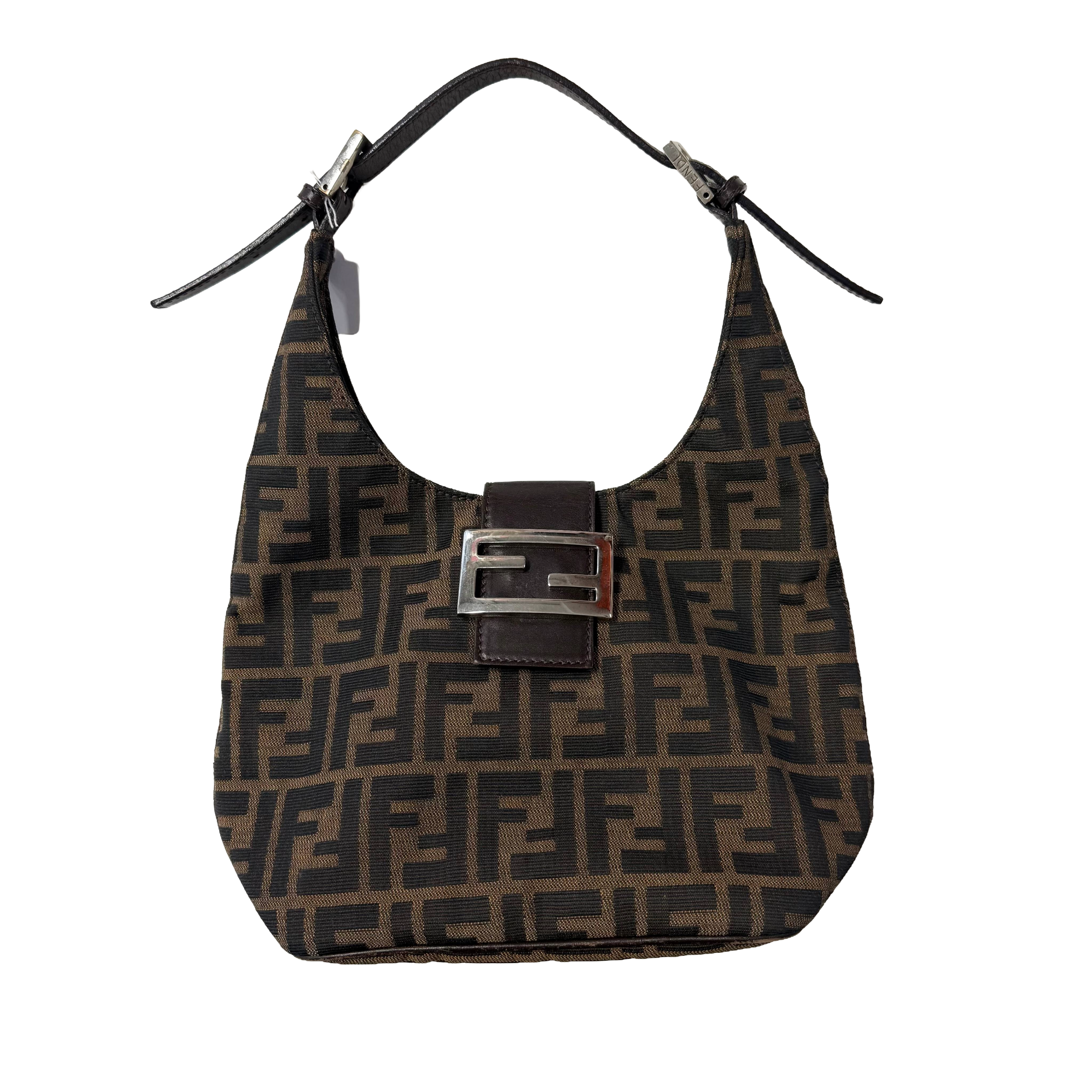 Fendi | Vintage Zucca Canvas Baguette Shoulder Bag – Brown (Good Condition)