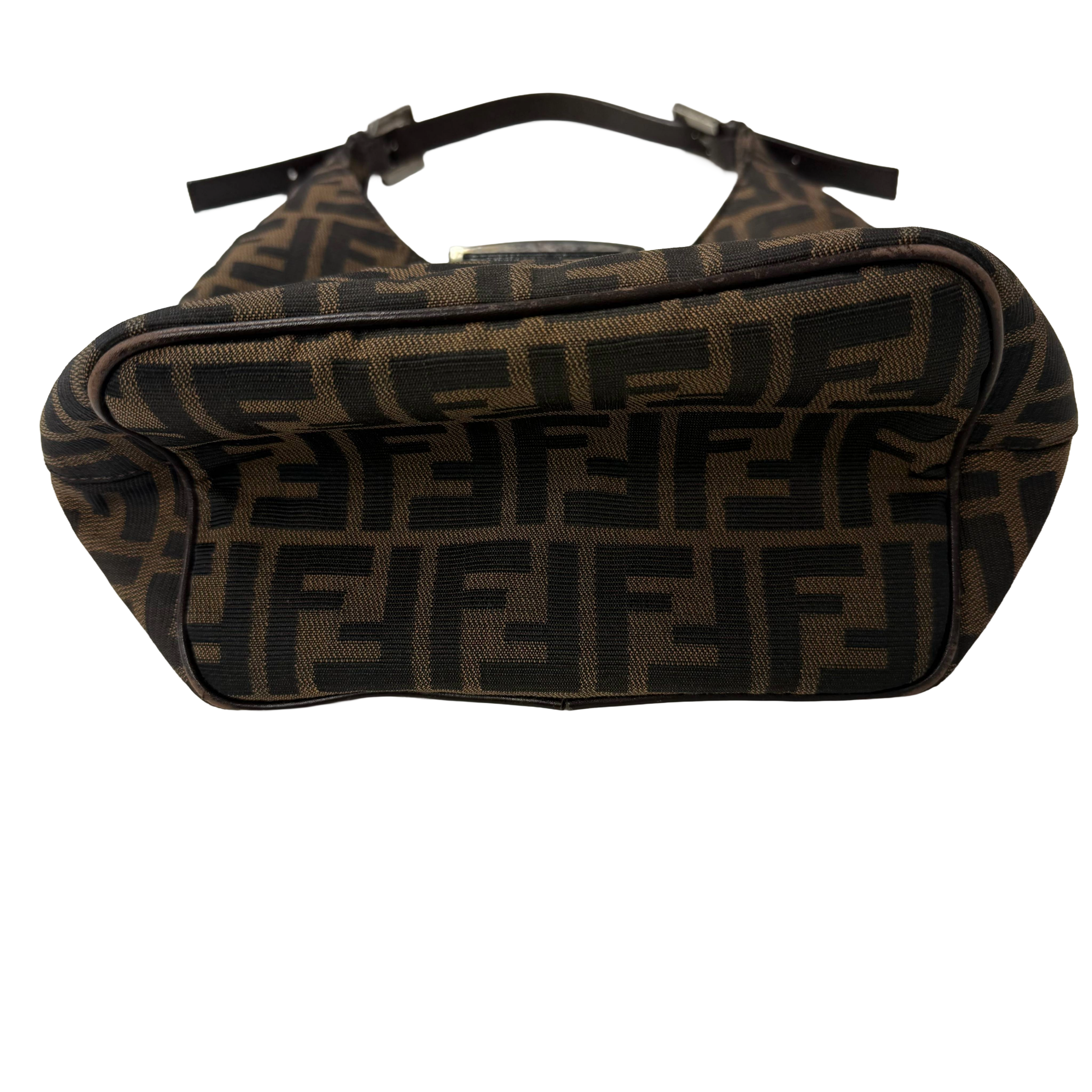 Fendi | Vintage Zucca Canvas Baguette Shoulder Bag – Brown (Good Condition)