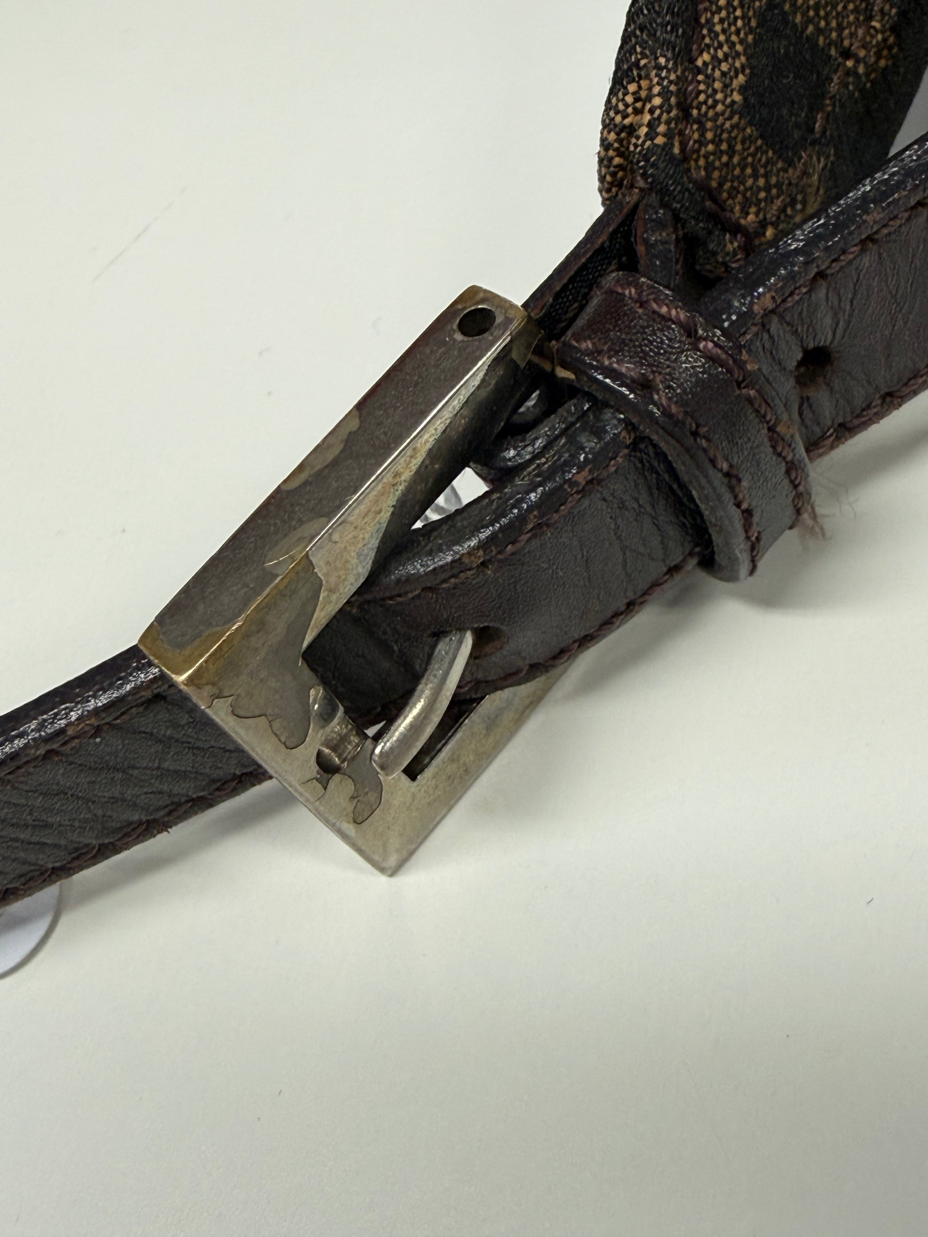 Fendi | Vintage Zucca Canvas Baguette Shoulder Bag – Brown (Good Condition)