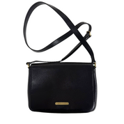Burberry | Vintage Black Leather Crossbody Shoulder Bag (Good Condition)