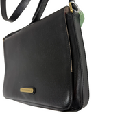 Burberry | Vintage Black Leather Crossbody Shoulder Bag (Good Condition)