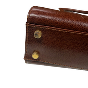 Salvatore Ferragamo | Vintage Brown Pebbled Leather Top Handle Bag (Excellent Condition)