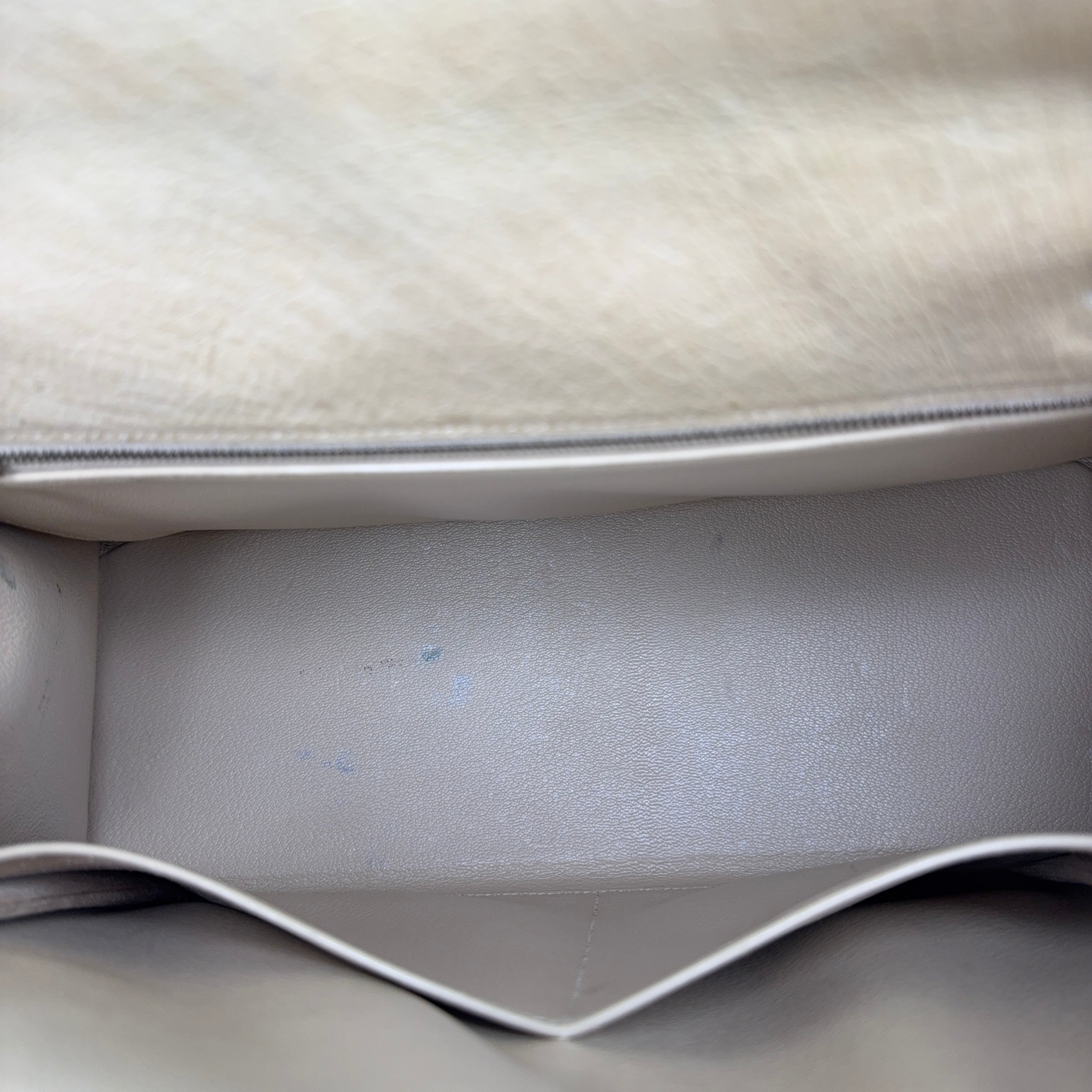 Hermes | Kelly Sellier 32 in Beige Ostrich Leather (Excellent Condition)