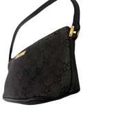 Gucci | GG Denim Mini Shoulder Bag – Black (Excellent Condition)