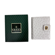 Gucci | Vintage White Ostrich Leather Bifold Wallet