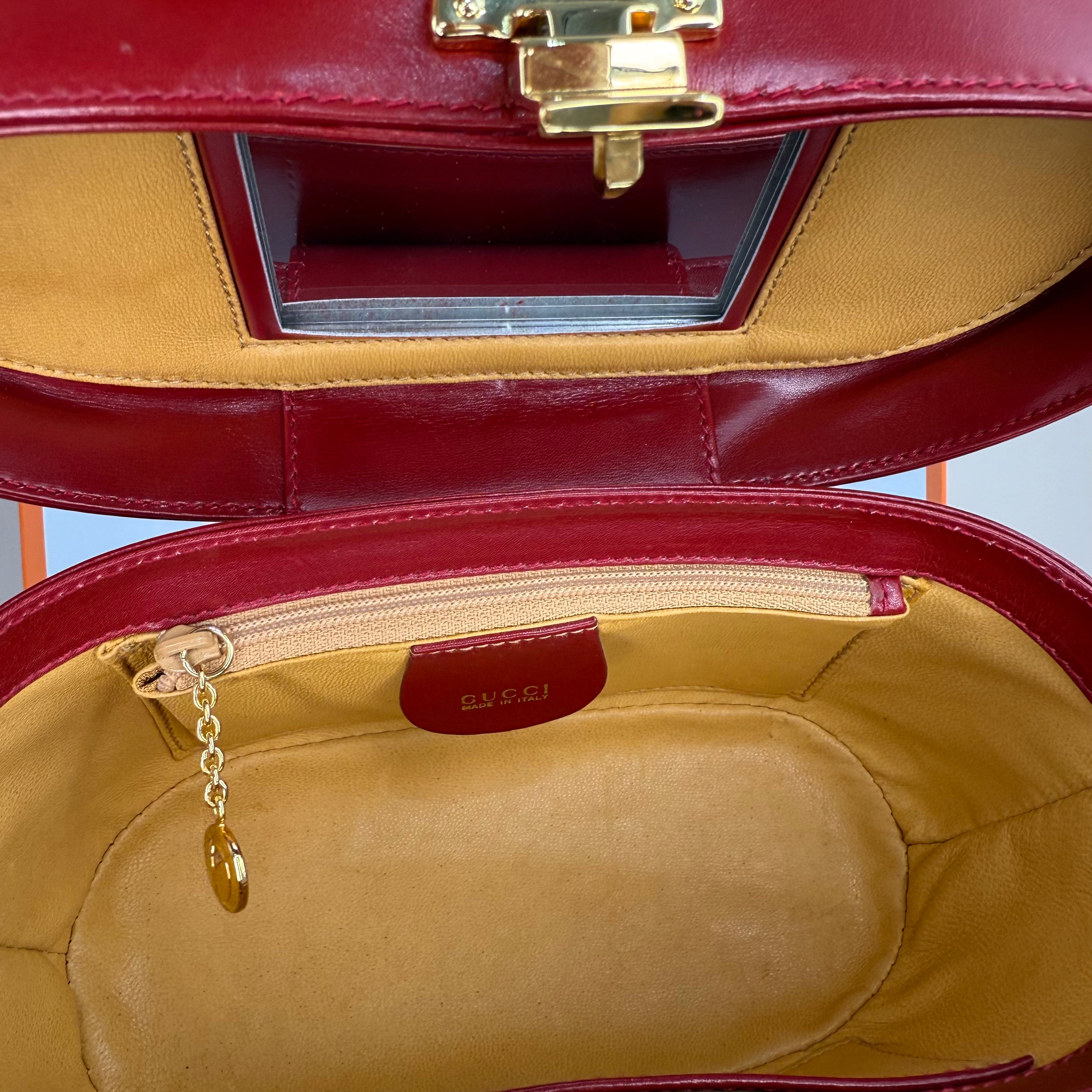 Gucci | Red Leather Top Handle Bag (Excellent Condition)