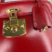 Gucci | Red Leather Top Handle Bag (Excellent Condition)